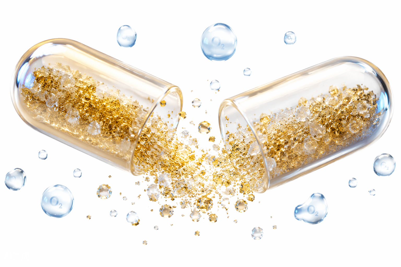 Nutritional supplement capsule illustration